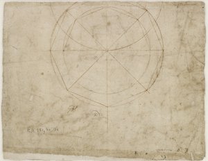 Verso: Disegno geometrico sferico, WA1846.199 da Raffaello Sanzio Raphael